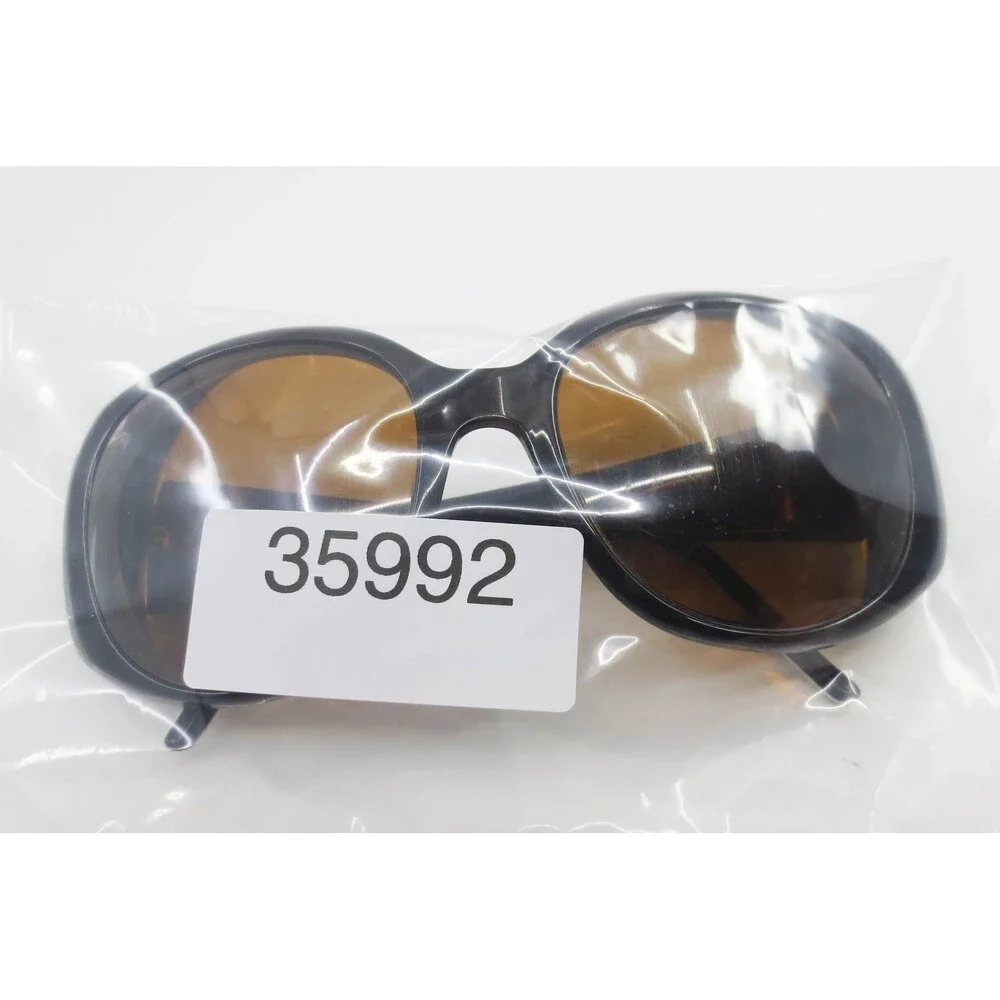 Kate Spade Angelina/s 807 Y7 Sunglasses Black Spotted Animal Print Oversized